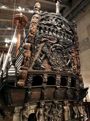 front of the vasa ship