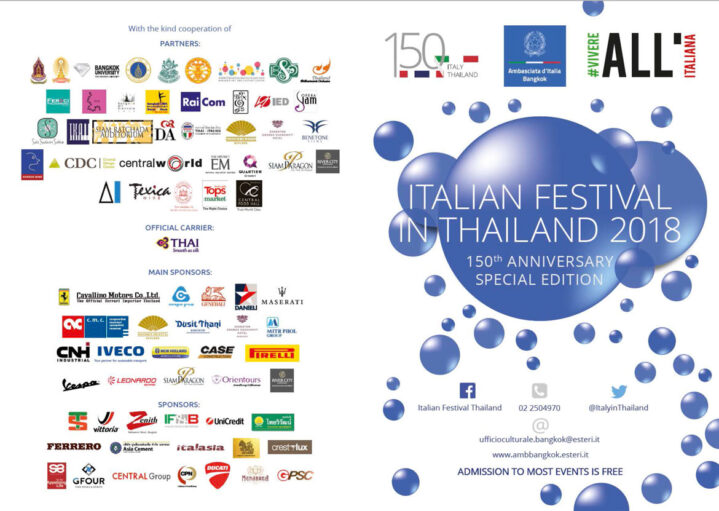 Italian Festival in Thailand 150 anniversary
