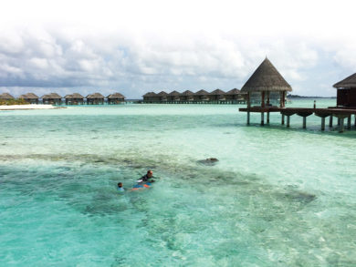 Maldives swim and enjoy