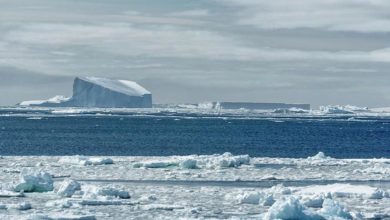 South pole ice berg