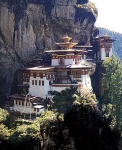 Bhutan Bliss Temple on the Mountain