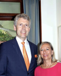 The Danish Ambassador At Home IN Thailand With His Wife