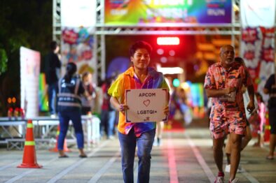 Person Running at Thailand Pride Festival 2023