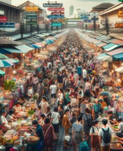 A picture of Chatuchak Market in Bangkok Thailand