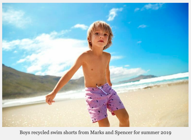 Marks & Spencer sustainable kids swimwear collection 2019